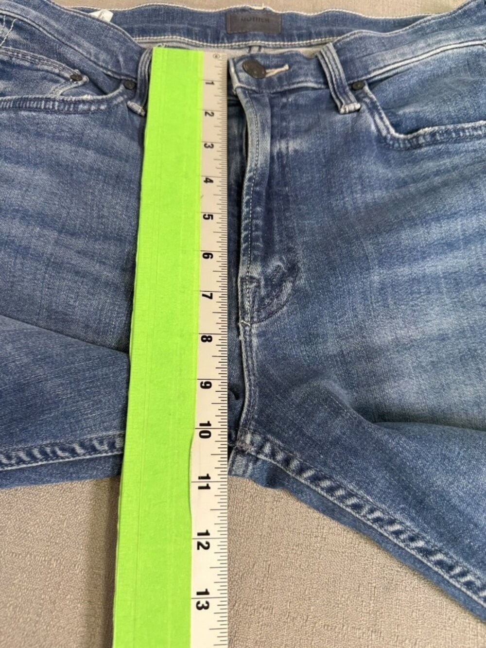Mother The Mid Rise Rider Ankle Jeans In Wish On A Star Straight Crop Size 29 - Picture 9 of 16